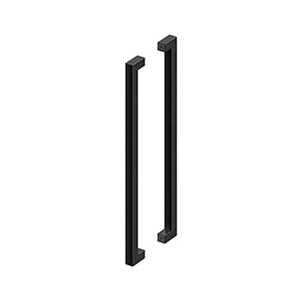 Deltana - 36" Extra Large Contemporary Pull - Back-to-Back - 3" Door Thickness - Optional Finish