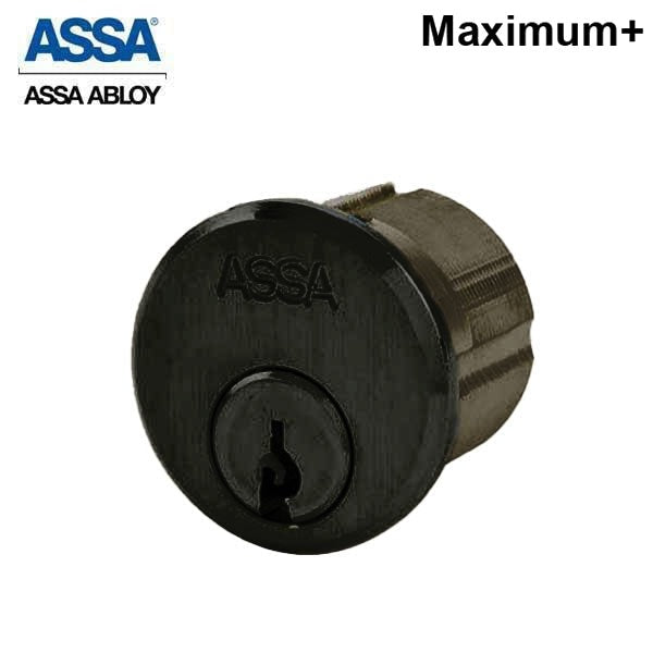 ASSA - Maximum+ - Mortise Cylinder - Adams Rite Cam - 1-1/2" - 624 - Dark Oxidized Bronze