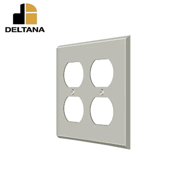 Deltana - Switch Plate - Quadruple Outlet - Optional Finish
