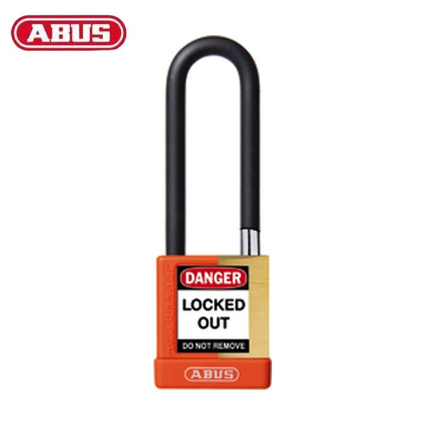 Abus - 20103 - Plastic-Covered Aluminum Core Padlock 74M/40 - 3" Shackle - Optional Keying - Optional Finish - 3 Pack