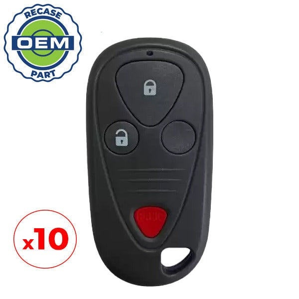10 x 2002-2006 Acura RSX / 3-Button Keyless Entry Remote / 72147-S6M-A02 / OUCG8D-355H-A (OEM Recase)