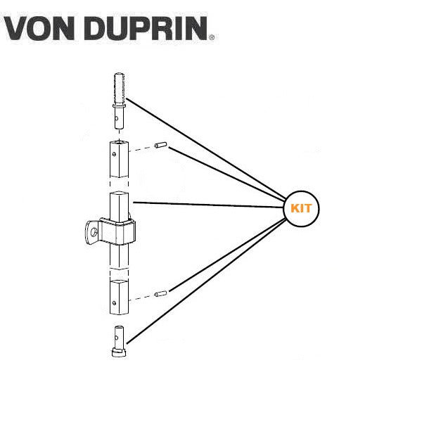 Von Duprin - 050513 - Top Rod Kit - SVR Exit - 628 - Aluminum