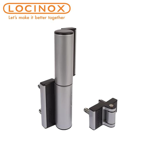 Locinox - Tiger Zilv - 180° - Compact Hydraulic Gate Closer and Hinge - Up to 165lbs