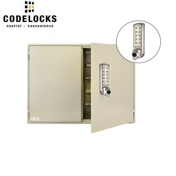 CodeLocks - Key Secure Extra Security Key Cabinet w/ CL2255 - Medium Duty - Electronic Lock - Tubular Mortise Latch - Key Override - Optional Lock Prep - Optional Size