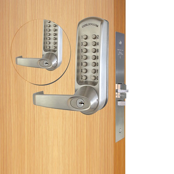 CodeLocks - CL650 - Mechanical Lock - Heavy Duty - 2 3/4" Backset - Mortise Lock - Double Sided - Optional Marine Grade - Grade 2