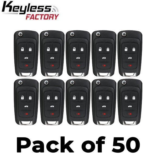 50 x 2010-2019 GM / 4-Button Flip Key / OHT01060512 (46 Chip) (AFTERMARKET) (Bundle of 50)
