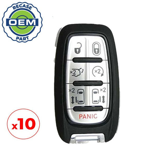 10 x 2017-2019 Chrysler Pacifica / 7-Button Smart Key / PN: 68217832AC / M3N-97395900 (OEM Recase)