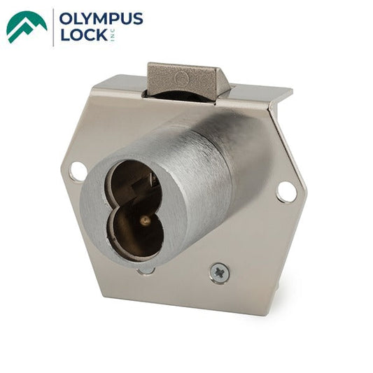 Olympus - 725RL - SFIC Rim Latch Door & Drawer Cabinet Lock - BEST SFIC - Optional Cylinder Length - Satin Chrome - Optional Handing - Optional Reverse Latch - Grade 1