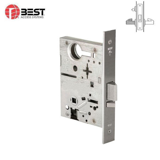 BEST - 45HCAD626 - Mortise Lock - Storeroom - Lockbody Only - 626 - Satin Chrome - Field Reversible - Fire Rated - Grade 1