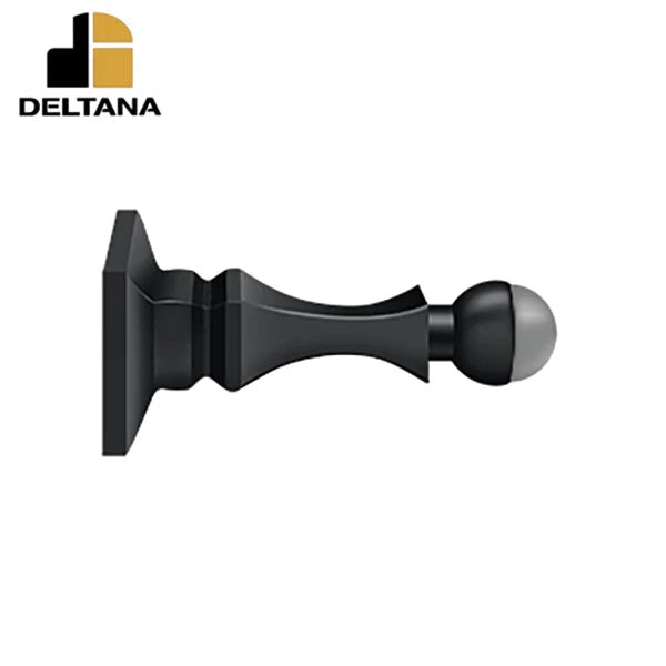 Deltana - 3-1/2" Baseboard Door Bumper - Heavy Duty - Solid Brass - Optional Finish