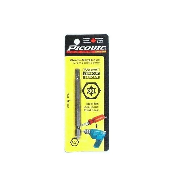 PICQUIC - 3" Length Powerbits - Optional Bit Sizes - Torx