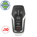 10 x 2013-2017 Ford Lincoln / 5-Button Smart Key / PN: 164-R7989 / M3N-A2C31243300 (OEM Recase)