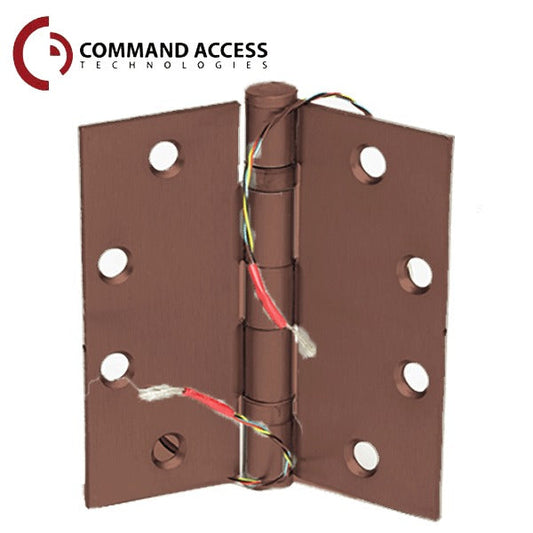 Command Access - Energy Transfer Hinge - Clear Hinge - 4/26 Gauge - Oil Rubbed Bronze