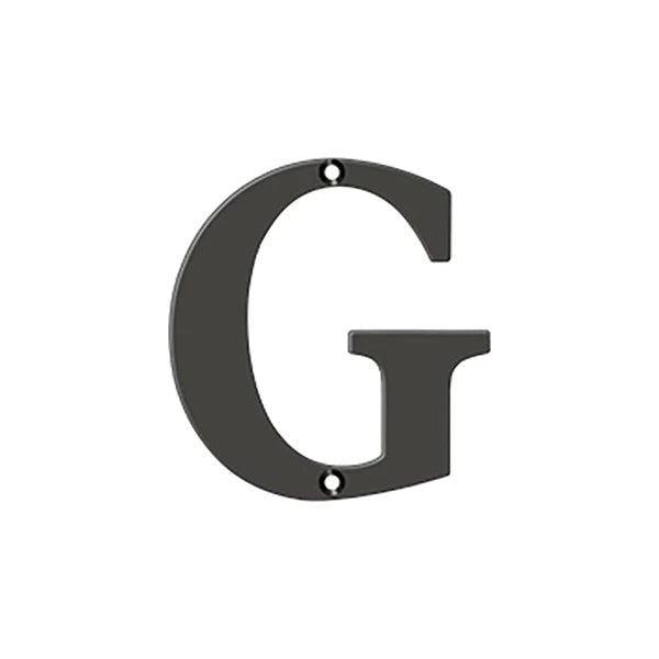 Deltana - 4" Residential Letter G - Optional Finish