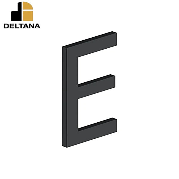 Deltana - 4" Letter E - E Series w/ Risers - Stainless Steel - Optional Finish