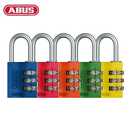 Abus - 97114 - Combination Lock 145/30 Lock-Tag - Multi Color Pack - 12 Pack