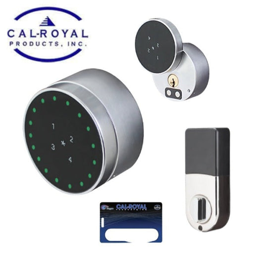 Cal-Royal - DB9000 - Touchscreen Electronic Deadbolt - Compatible with Apple and Android - Grade 2 - Satin Nickel