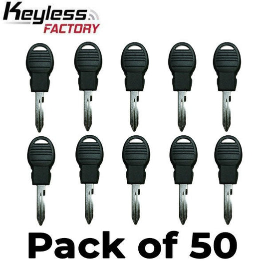 50 x Y170 Chrysler / Dodge / Jeep Transponder Key (AFTERMARKET) (Bundle of 50)