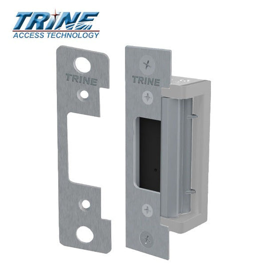 Trine - 4300 - Electric Strike - 4 Faceplates - Satin Stainless Steel Finish - Grade 1