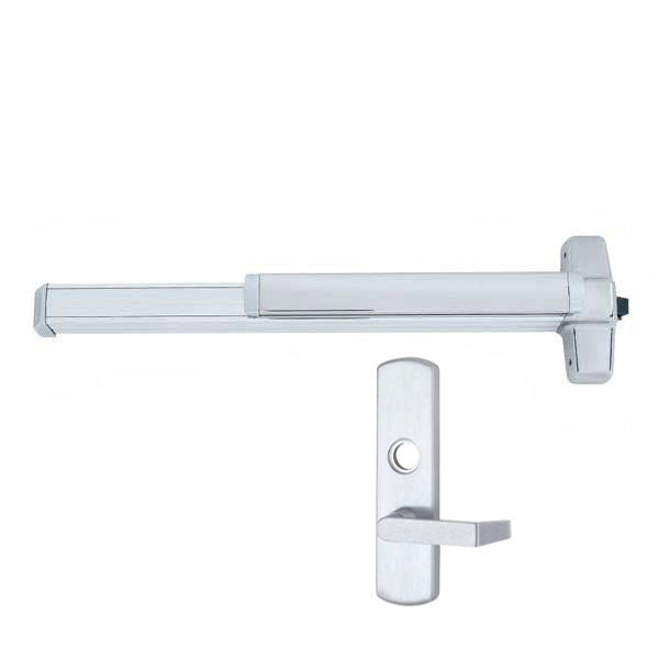 Von Duprin - 98L - Mortise Lock Exit Device - 06 Lever - Double Cylinder with Security Indicator - 3' Long - RHR - Fire Rated - Satin Chrome - Grade 1