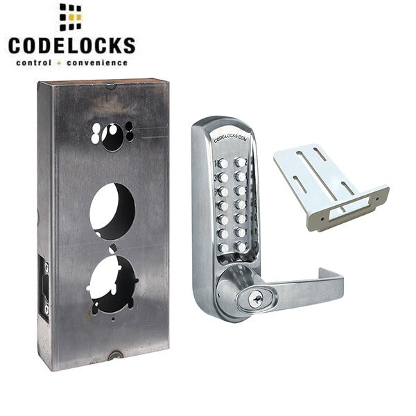 CodeLocks - CL610 Gate Box Kit - Mechanical Lock - Heavy Duty - Tubular Latchbolt Gate Box Kit - Optional Finish - Grade 2