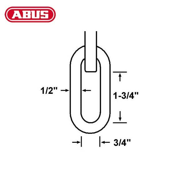 Abus - KS - Optional Length - High-Security Chain & Sleeve - Optional Diameter