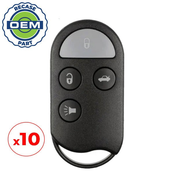 10 x 1995-1999 Infiniti / 4-Button Keyless Entry Remote / PN: 28268-40U15 / A269ZUA078 (OEM Recase)