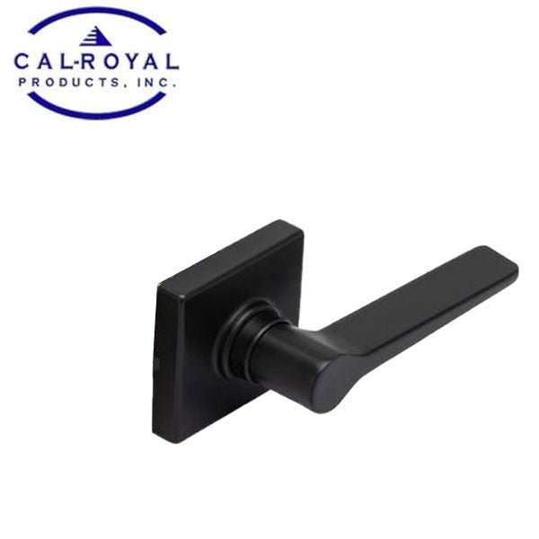 Cal-Royal - Challenger - Standard Duty Cylindrical Lever Set - Optional Function - "C" Keyway - Square Rose - Black - Grade 2