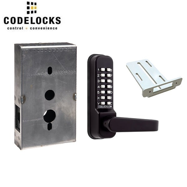 CodeLocks - CL410 Gate Box Kit - Mechanical Lock - Medium Duty - Tubular Latch Bolt Gate Box Kit - Optional Finish