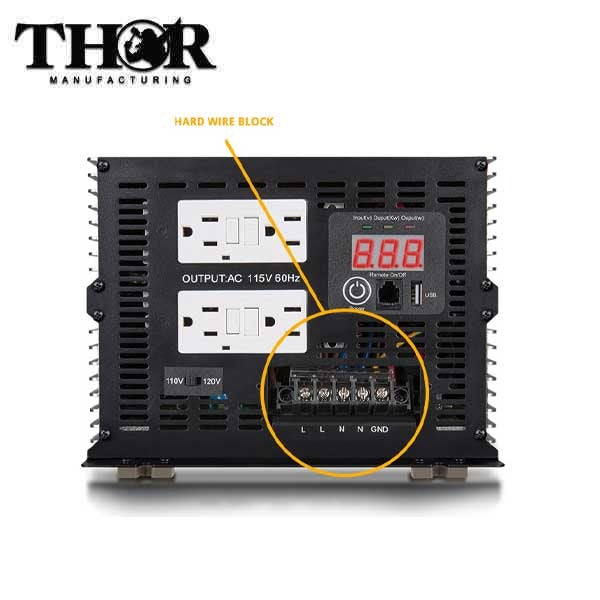 THOR - THPW5000 - 5000 Watt Pure Sine Wave Power Inverter - w/ USB 2.1
