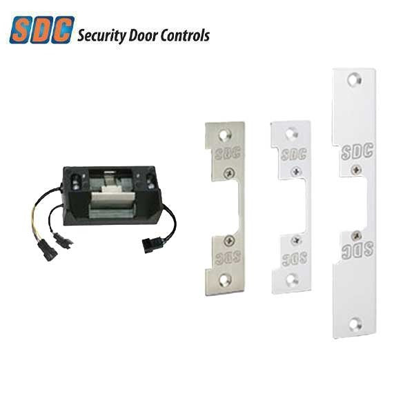 SDC - 45 - Electrified Cylindrical Strike - Fail Safe / Fail Secure - Full Monitoring - 12/24V AC/DC - 3 Faceplates - Grade 2
