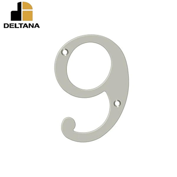 Deltana - 6" Numbers - Solid Brass - Optional Finish