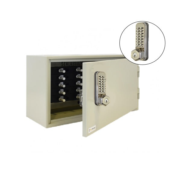 CodeLocks - Key Control Hook Key Cabinet w/ CL255 - Mechanical Lock - Tubular Latch - Optional Cabinet Storage