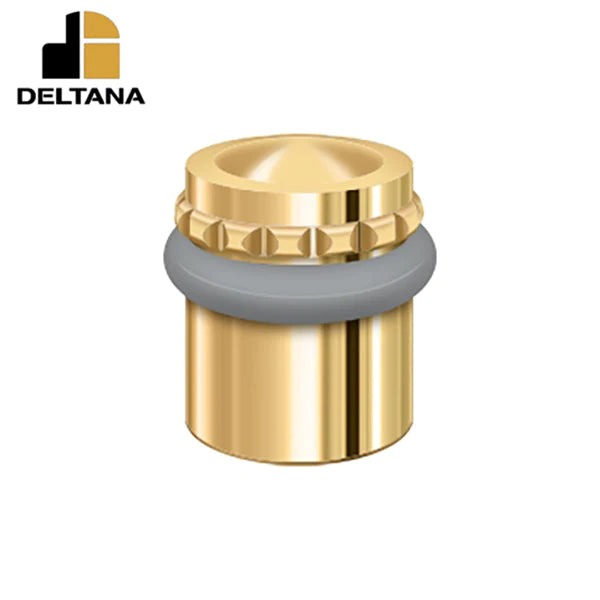 Deltana - Round Universal Floor Bumper Pattern Cap 1-5/8" - Solid Brass - Optional Finish