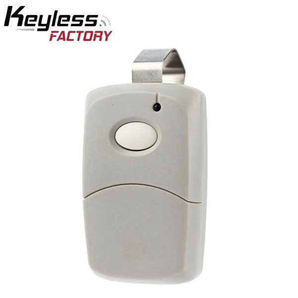 KeylessFactory - Garage Door Remote - 1-Button - Replacement - 300 MHz - 9V