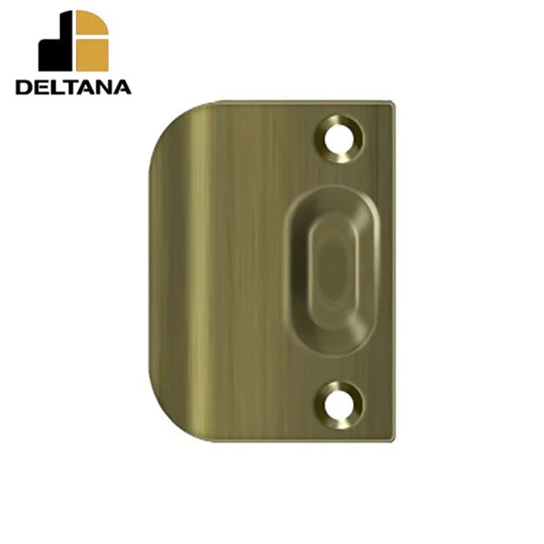 Deltana - Full Lip Strike Plate For Ball Catch - and Roller Catch - Optional Finish