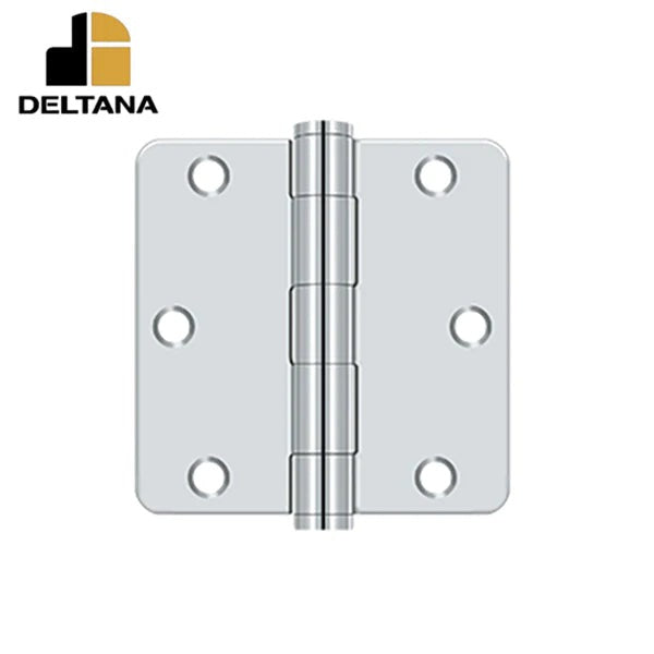 Deltana - 3-1/2" x 3-1/2" x 1/4" Radius Hinge - Heavy Duty - Optional Finish