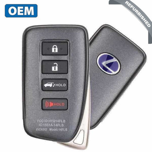 2020-2022 Lexus / 4-Button Smart Key / PN: 89904-0E180 / HYQ14FLB (OEM Refurb)