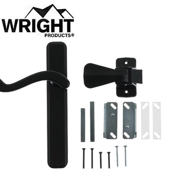 Wright - VBA213 - Bayfield Surface Latch Lever Set - 3/4 in" to 1-1/4 in" - Optional Finish