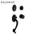 Baldwin Reserve - Logan Handleset - Singl Cyl - Entrance - Satin Black - Grade 1