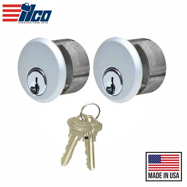 Ilco - Keyed Mortise - Schlage C Keyway - AR Cam - Zinc - KA2 - AL - Aluminum