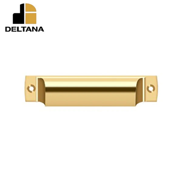 Deltana - Rectangular Shell Pull - 4" - Optional Finish