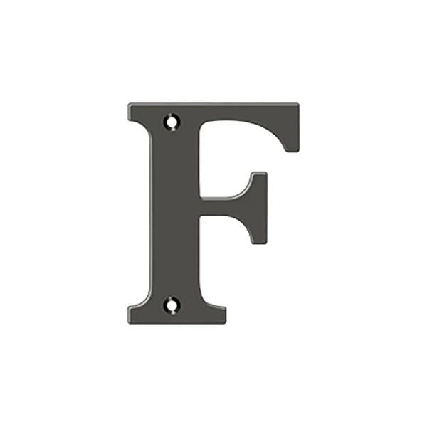 Deltana - 4" Residential Letter F - Optional Finish