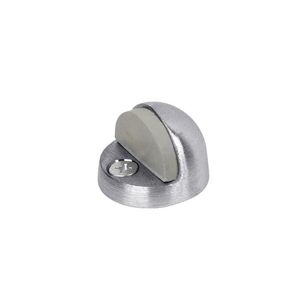 TELL - High Profile Floor Stop - Satin Chrome - 3/8" Base - Optional Finish