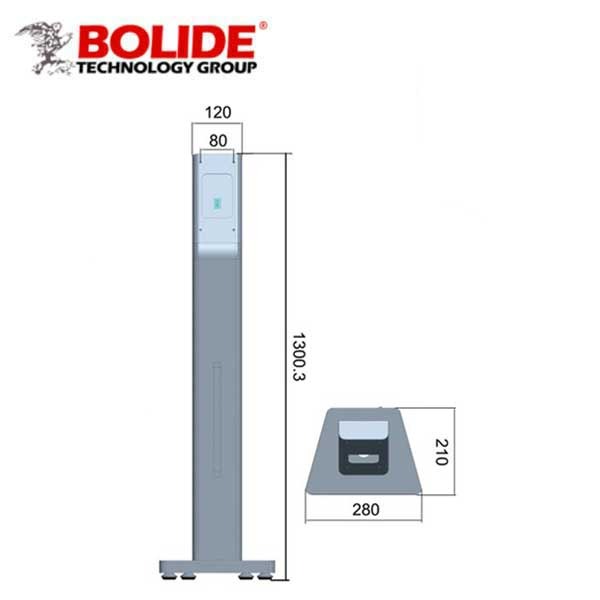 Bolide - Standing Bracket For BN-2600ACTC - Bevel - 12VDC - USB - Aluminum Finish