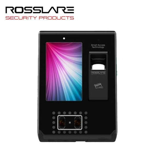 Rosslare - B9350 - Networked Biometric Terminal Electronic Deadbolt - Face, Fingerprint, & RFID Reader - 50,000 users - Touch Screen - 12VDC
