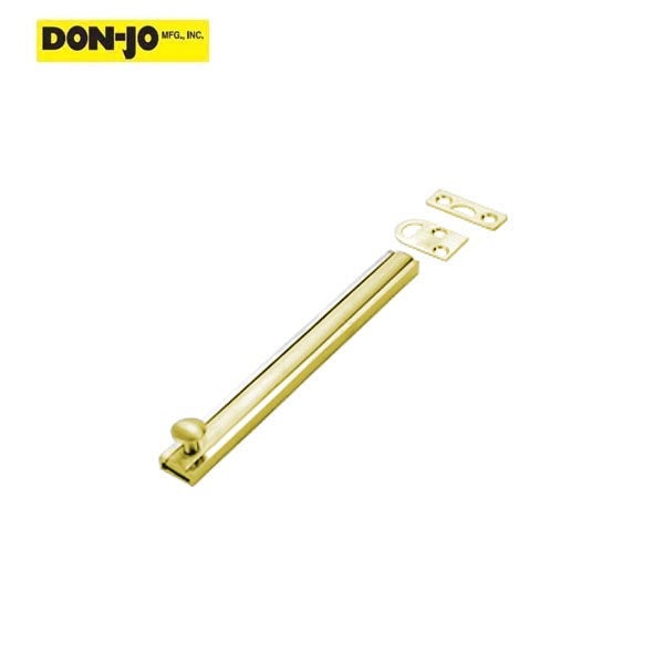 Don-Jo - SB 6 - Slide Bolt - 6" Length - 5/8" Width - Optional Finish