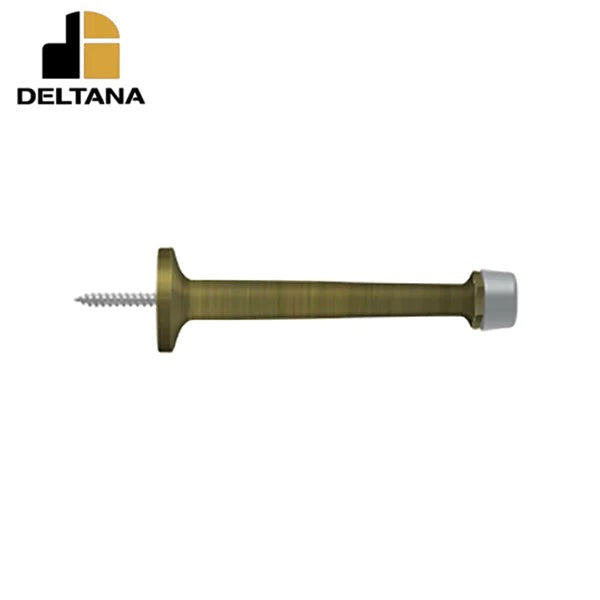 Deltana - 4" Baseboard Door Bumper - Solid Brass - Optional Finish