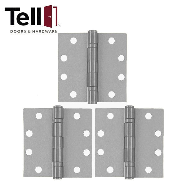 TELL - Ball Bearing Hinge - 4-1/2" x 4-1/2" - Optional Finish - Optional NRP - (3 Pack)