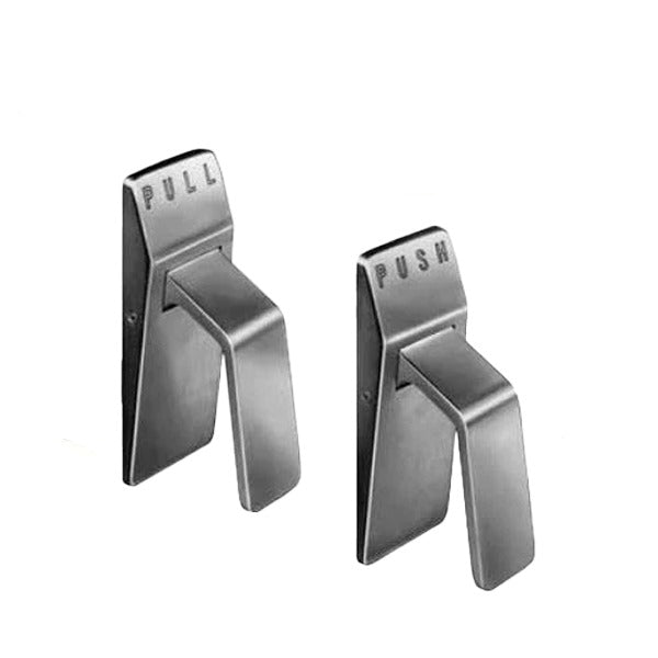 Sargent - 114P - Push/Pull Trim - Hospital Latch - Optional Handing - 5" Backset - UL Listed - ANSI Strike - US26D - Satin Chrome - Grade 1